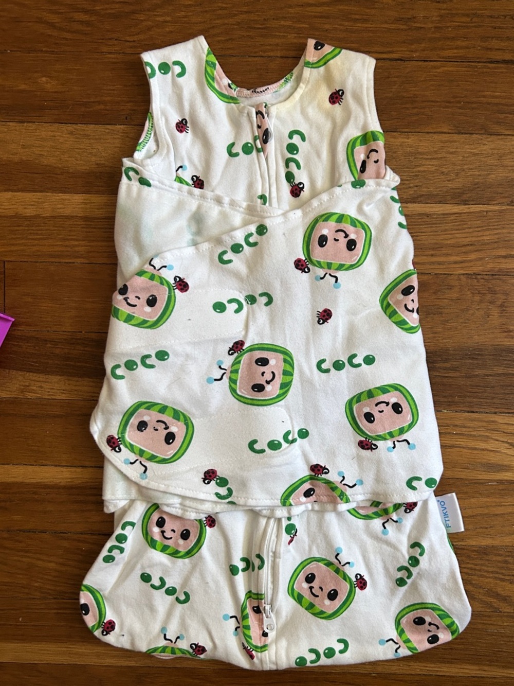Ftikvo CoComelon Cotton Sleep Sack Swaddle 0-3M